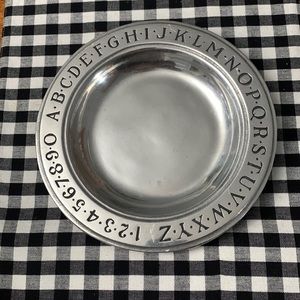 Wilton Pewter ABC 123 Plate